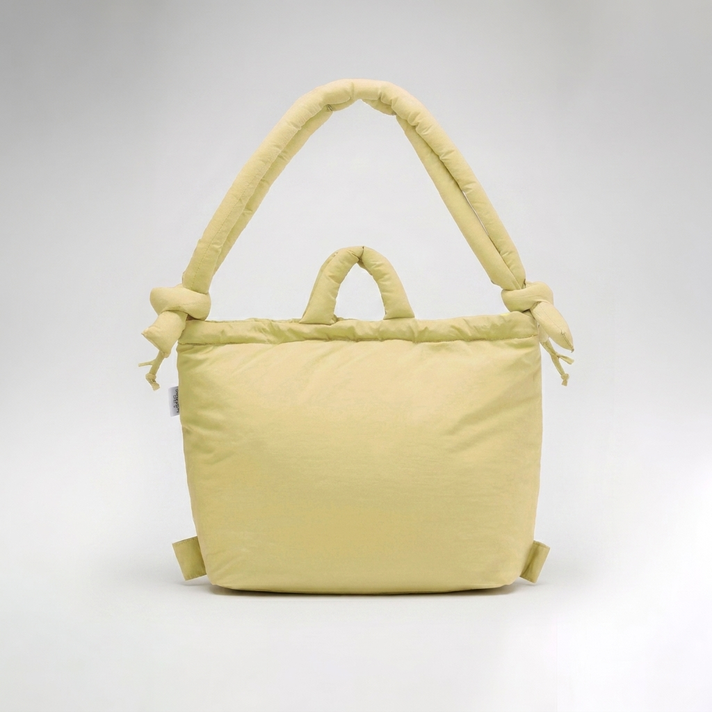 Bolso tote acolchado nube Equa - Lime