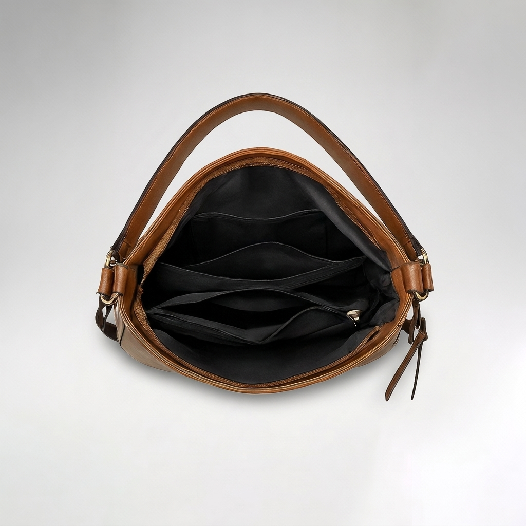 Bolso Miralda - interior organizado con compartimentos