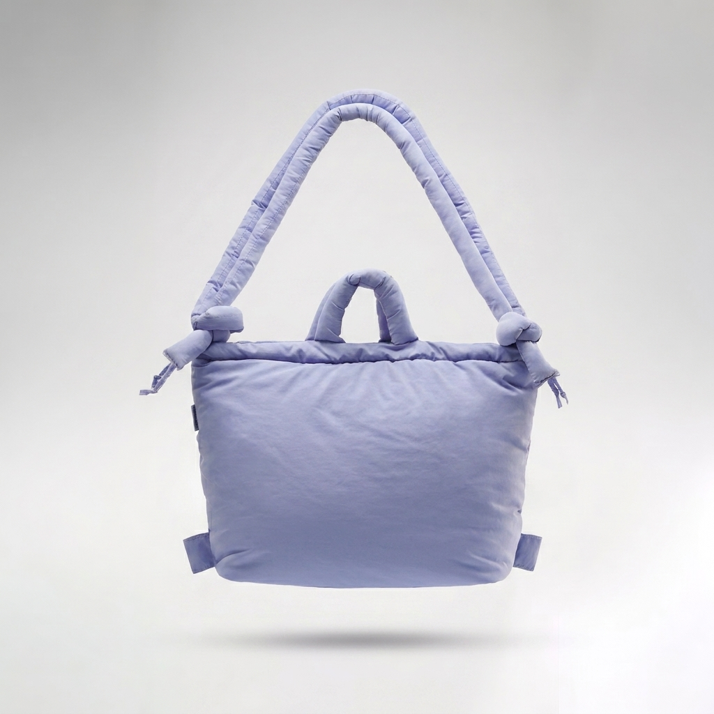 Bolso tote acolchado nube Equa - Lilac